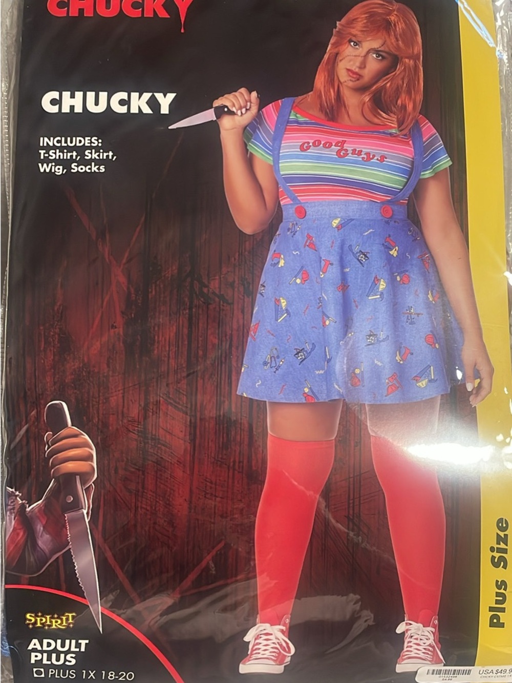 Women’s Plus Size Chucky Costume